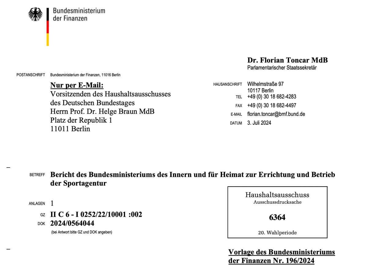 Deutsche Sportförderung: im Dschungel der gewollten Intransparenz von BMI, SMK, SRK, SenInnSport und DOSB