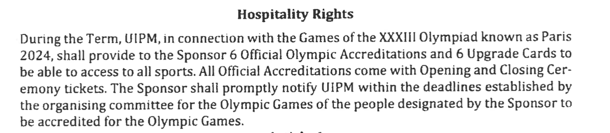 Trading in Olympic accreditations and upgrade cards? What UIPM monarch Schormann claims to his fellow board members