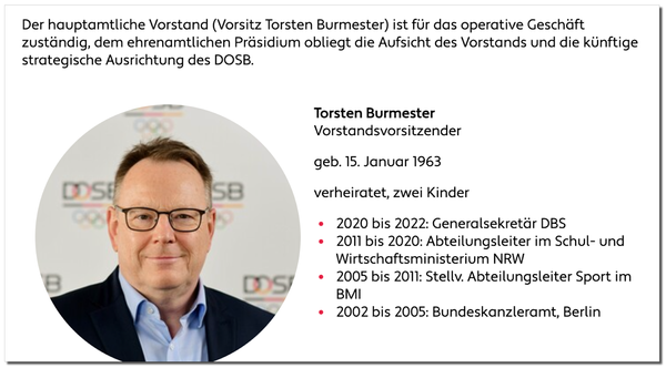 DOSB: Wurde Vorstandschef Torsten Burmester schon freigestellt?